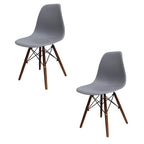 Set de 2 Sillas Oslo Nogal - MUNDO IN