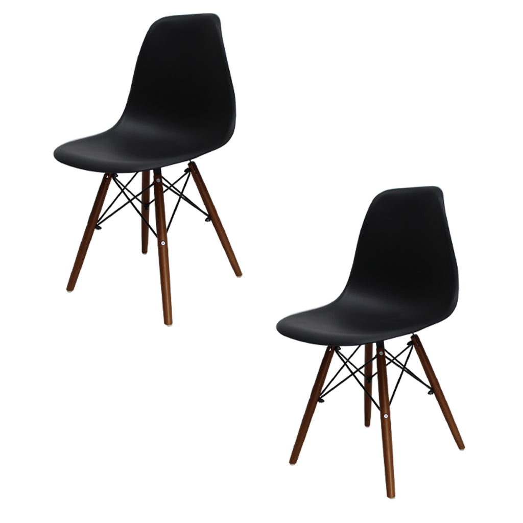 Set de 2 Sillas Oslo Nogal - MUNDO IN